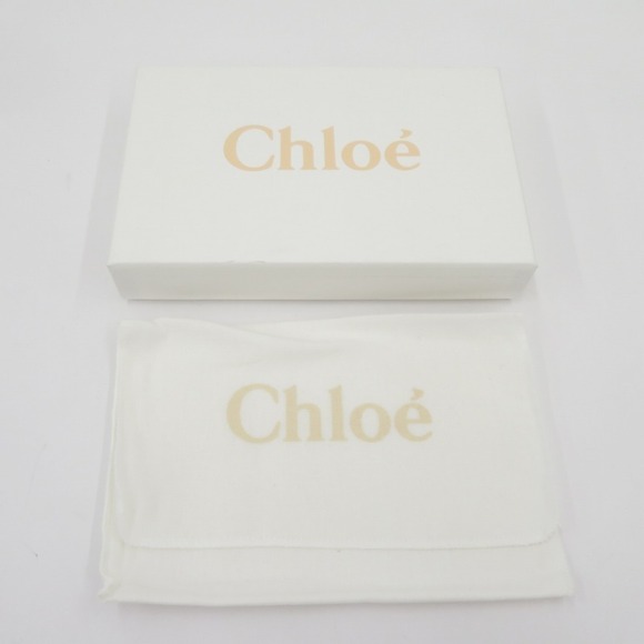 Chloe Long Zip Around Black Alphabet Wallet